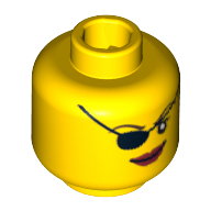 Lego hlava, žlutá (4539520, 4656262)